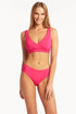 Sea Level Essentials Cross Front Bra Top